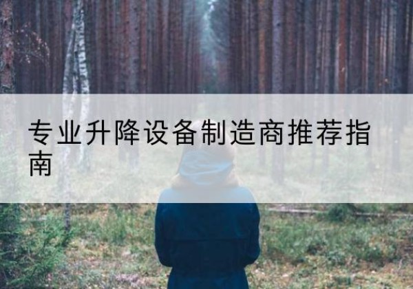 丽水电动剪叉升降平台厂家-专业升降设备制造商推荐指南